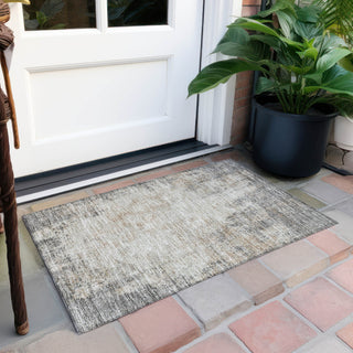 Piper Looms Chantille Abstract ACN940 Taupe Machine Washable Area Rug Scatter Outdoor Lifestyle Image Feature