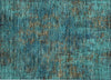 Piper Looms Chantille Abstract ACN940 Teal Machine Washable Area Rug Scatter Main Image