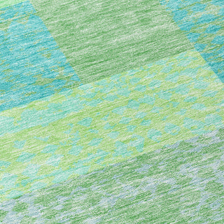 Piper Looms Chantille Rectangles ACN941 Aloe Machine Washable Area Rug Swatch Image