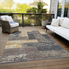 Piper Looms Chantille Rectangles ACN941 Coffee Machine Washable Area Rug Outdoor Lifestyle Image Feature