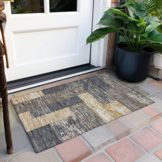 Piper Looms Chantille Rectangles ACN941 Coffee Machine Washable Area Rug Scatter Outdoor Lifestyle Image Feature