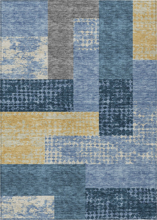 Piper Looms Chantille Rectangles ACN941 Denim Machine Washable Area Rug main image