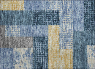 Piper Looms Chantille Rectangles ACN941 Denim Machine Washable Area Rug Scatter Main Image