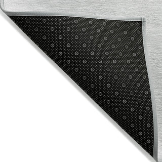 Piper Looms Chantille Rectangles ACN941 Gray Machine Washable Area Rug Backing Image