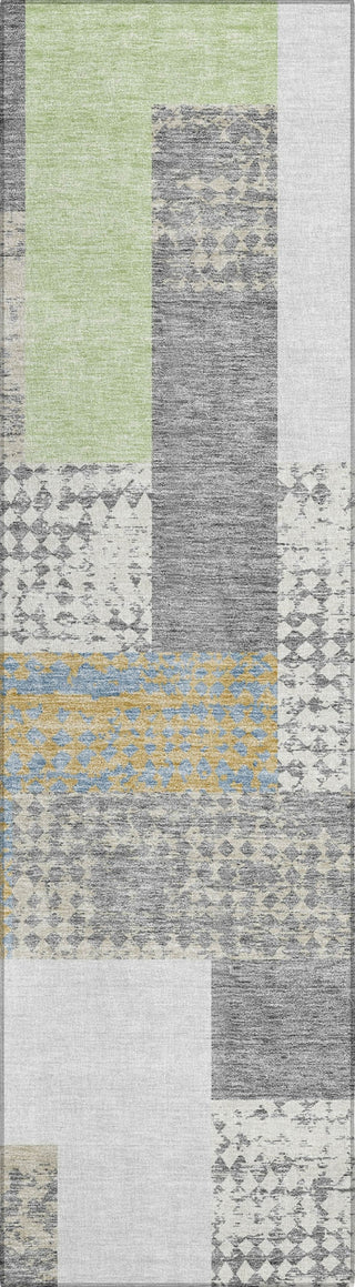 Piper Looms Chantille Rectangles ACN941 Gray Machine Washable Area Rug Runner Main Image