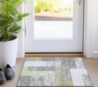 Piper Looms Chantille Rectangles ACN941 Gray Machine Washable Area Rug Scatter Lifestyle Image Feature