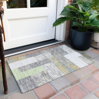 Piper Looms Chantille Rectangles ACN941 Gray Machine Washable Area Rug Scatter Outdoor Lifestyle Image Feature