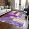 Piper Looms Chantille Rectangles ACN941 Lavender Machine Washable Area Rug Lifestyle Image Feature