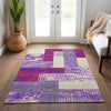 Piper Looms Chantille Rectangles ACN941 Lavender Machine Washable Area Rug Lifestyle Image Feature