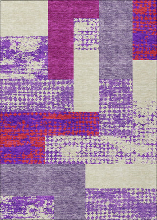 Piper Looms Chantille Rectangles ACN941 Lavender Machine Washable Area Rug main image