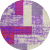 Piper Looms Chantille Rectangles ACN941 Lavender Machine Washable Area Rug Round Main Image