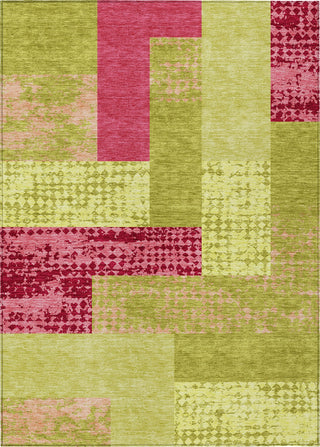Piper Looms Chantille Rectangles ACN941 Lime Machine Washable Area Rug main image