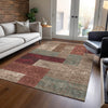 Piper Looms Chantille Rectangles ACN941 Mocha Machine Washable Area Rug Lifestyle Image Feature
