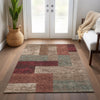 Piper Looms Chantille Rectangles ACN941 Mocha Machine Washable Area Rug Lifestyle Image Feature