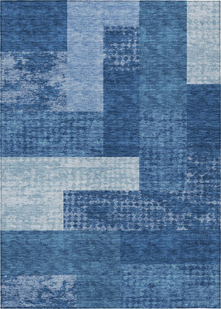Piper Looms Chantille Rectangles ACN941 Navy Machine Washable Area Rug main image