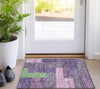 Piper Looms Chantille Rectangles ACN941 Purple Machine Washable Area Rug Scatter Lifestyle Image Feature