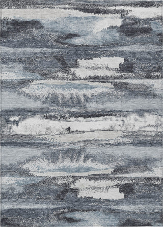 Piper Looms Chantille Abstract ACN942 Gray Machine Washable Area Rug main image