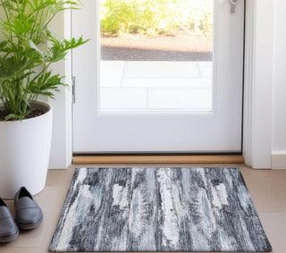 Piper Looms Chantille Abstract ACN942 Gray Machine Washable Area Rug Scatter Lifestyle Image Feature