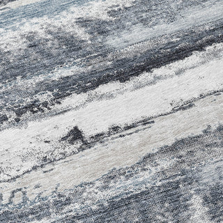 Piper Looms Chantille Abstract ACN942 Gray Machine Washable Area Rug Swatch Image