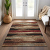 Piper Looms Chantille Abstract ACN942 Mocha Machine Washable Area Rug Lifestyle Image Feature