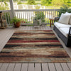 Piper Looms Chantille Abstract ACN942 Mocha Machine Washable Area Rug Outdoor Lifestyle Image Feature