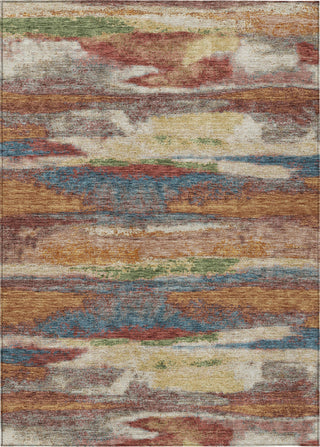 Piper Looms Chantille Abstract ACN942 Paprika Machine Washable Area Rug main image