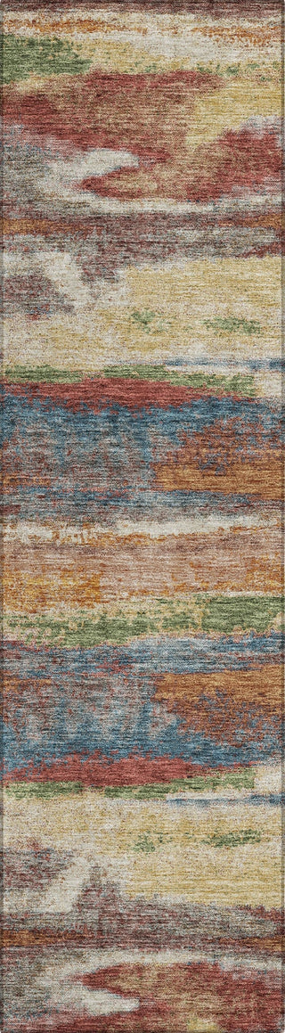 Piper Looms Chantille Abstract ACN942 Paprika Machine Washable Area Rug Runner Main Image