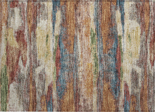 Piper Looms Chantille Abstract ACN942 Paprika Machine Washable Area Rug Scatter Main Image