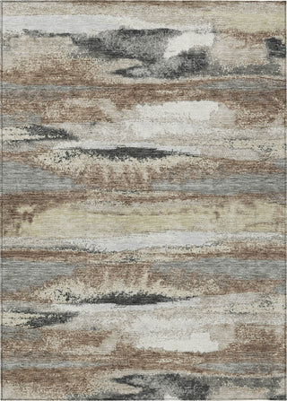 Piper Looms Chantille Abstract ACN942 Taupe Machine Washable Area Rug main image