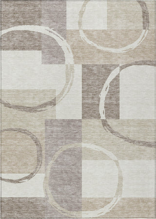 Piper Looms Chantille Geometric ACN943 Ivory Machine Washable Area Rug main image