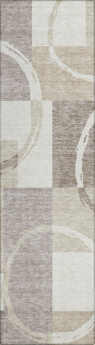 Piper Looms Chantille Geometric ACN943 Ivory Machine Washable Area Rug Runner Main Image