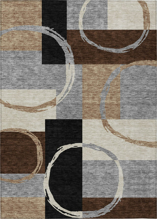 Piper Looms Chantille Geometric ACN943 Pewter Machine Washable Area Rug main image