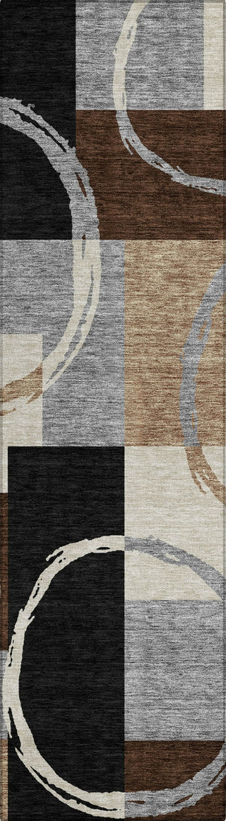 Piper Looms Chantille Geometric ACN943 Pewter Machine Washable Area Rug Runner Main Image