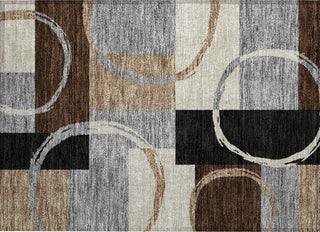 Piper Looms Chantille Geometric ACN943 Pewter Machine Washable Area Rug Scatter Main Image