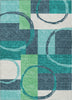 Piper Looms Chantille Geometric ACN943 Teal Machine Washable Area Rug main image