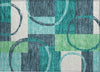 Piper Looms Chantille Geometric ACN943 Teal Machine Washable Area Rug Scatter Main Image