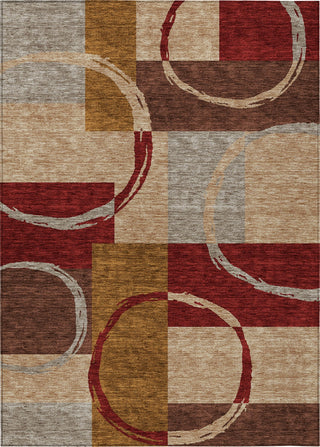 Piper Looms Chantille Geometric ACN943 Wheat Machine Washable Area Rug main image
