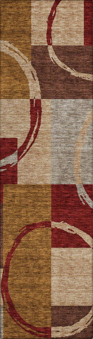 Piper Looms Chantille Geometric ACN943 Wheat Machine Washable Area Rug Runner Main Image