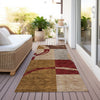 Piper Looms Chantille Geometric ACN943 Wheat Machine Washable Area Rug Runner Outdoor Lifestyle Image Feature