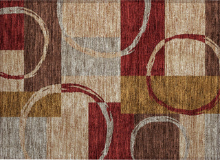 Piper Looms Chantille Geometric ACN943 Wheat Machine Washable Area Rug Scatter Main Image