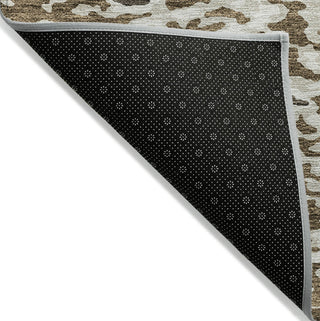 Piper Looms Chantille Abstract ACN944 Brown Machine Washable Area Rug Backing Image