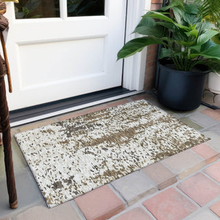 Piper Looms Chantille Abstract ACN944 Brown Machine Washable Area Rug Scatter Outdoor Lifestyle Image Feature