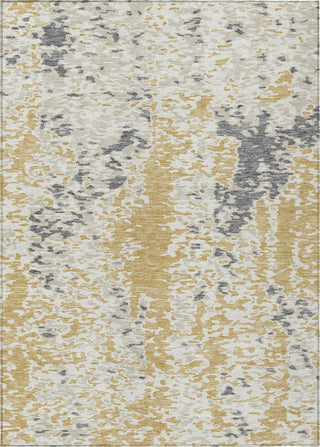 Piper Looms Chantille Abstract ACN944 Gold Machine Washable Area Rug main image