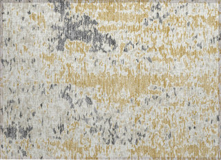 Piper Looms Chantille Abstract ACN944 Gold Machine Washable Area Rug Scatter Main Image