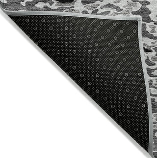 Piper Looms Chantille Abstract ACN944 Gray Machine Washable Area Rug Backing Image