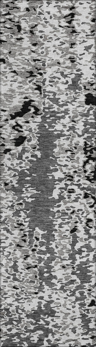 Piper Looms Chantille Abstract ACN944 Gray Machine Washable Area Rug Runner Main Image