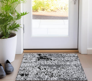 Piper Looms Chantille Abstract ACN944 Gray Machine Washable Area Rug Scatter Lifestyle Image Feature