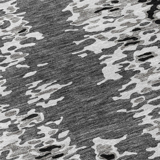 Piper Looms Chantille Abstract ACN944 Gray Machine Washable Area Rug Swatch Image