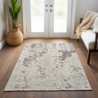Piper Looms Chantille Abstract ACN944 Ivory Machine Washable Area Rug Lifestyle Image Feature