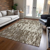 Piper Looms Chantille Abstract ACN945 Brown Machine Washable Area Rug Lifestyle Image Feature